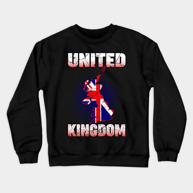 United Kingdom Crewneck Sweatshirt by Mila46